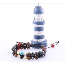 Gizemli Doğal Taş Nazar Cesaret Başarı Anksiyete Öz Güven Gizemli Doğaltaş Bileklik (6mm)
