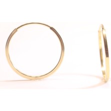 Güler Kuyumculuk Altın Minimal Halka Küpe