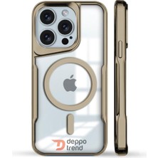 Deppo Trend iPhone 15 Pro Uyumlu Kılıf Mat Renkli Magsafe Kamera Çıkıntılı Slim Koruyucu Ince Silikon Kapak