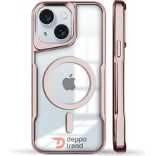 Deppo Trend iPhone 15 Plus Uyumlu Kılıf Mat Renkli Magsafe Kamera Çıkıntılı Slim Koruyucu Ince Silikon Kapak