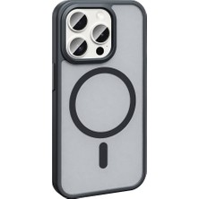Vendas Apple iPhone 15 Pro Kılıf Magsafe Şarj Özellikli Mat Arka Yüzey Sio Kapak