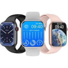 Tekno Trust 1 Yıl Apple Watch 8 Uyumlu Watch 8 Pro Akılı Saat 41 mm Ios-Android Uyumlu Akıllı Saat Çok Renkli Ç