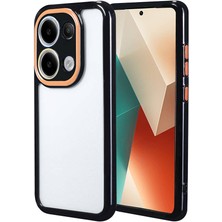 Pilanix Xiaomi Redmi Note 13 4g Kılıf Renkli Silikon Kenarlı Arkası Şeffaf Kamera Korumalı Vitamin Kapak