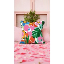 Cape Home Dekoratif Kırlent Kılıfı 1 Adet Dijital Baskı Yastık Kırlent Kılıfı 43X43 cm KSK0006