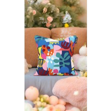 Cape Home Dekoratif Kırlent Kılıfı 1 Adet Dijital Baskı Yastık Kırlent Kılıfı 43X43 cm KSK0005