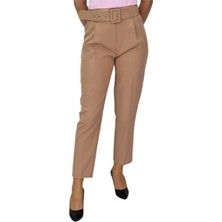 Woow Kadın Kemerli Bilek Pantolon BGL-ST03690