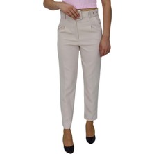 Woow Kadın Kemerli Bilek Pantolon BGL-ST03690