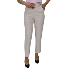 Woow Kadın Büyük Beden Kemerli Pantolon BGL-ST03691