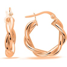 Adal Silver Kadın 925 Ayar Gümüş Burgu Halka Küpe