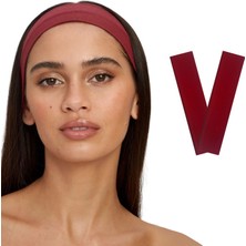 Salvia Dione 2' Li Spor Saç Bantları - Elastik Kaymaz İnce Saç Ter Kafa Bandı Bandana, Kadın & Erkek Koşu Fitness Yoga Pilates Makyaj Yüz Yıkama Atletik Egzersiz Saç Bandı Bordo
