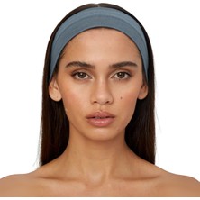 Salvia Dione 2'li Spor Saç Bantları - Elastik Kaymaz İnce Saç Ter Kafa Bandı Bandana, Kadın & Erkek Koşu Fitness Yoga Pilates Makyaj Yüz Yıkama Atletik Egzersiz Saç Bandı Açık Mavi