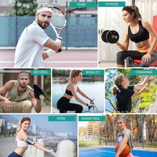 Salvia Dione 4'lü Saç Bandı Seti - Kombin Esnek Kaymaz Günlük Moda Kadın ve Erkek Yoga Pilates Tenis Koşu Trekking Squat Fitness Spor Saç Bantları - Makyaj Yüz Yıkama Cilt Bakımı 4'lü Saç Bandı Seti Çizgili Sarı