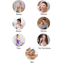 Salvia Dione 4'lü Saç Bandı Seti - Kombin Esnek Kaymaz Günlük Moda Kadın ve Erkek Yoga Pilates Tenis Koşu Trekking Squat Fitness Spor Saç Bantları - Makyaj Yüz Yıkama Cilt Bakımı 4'lü Saç Bandı Seti