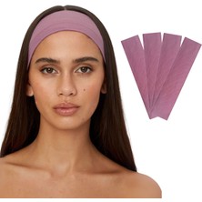 Salvia Dione 4'lü Spor Saç Bantları - Elastik Kaymaz İnce Saç Ter Kafa Bandı Bandana, Kadın & Erkek Koşu Fitness Yoga Pilates Makyaj Yüz Yıkama Atletik Egzersiz 4'lü Saç Bandı Seti
