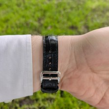 Onywatch 19 mm Gerçek Dana Derisi Kroko El Yapımı Kordon 19 mm Deri Kordon 19 mm Deri Kayış 19 mm Deri Saat Kordonu 19 mm Kordon