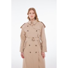 Tailor's Room Oversize Vintage Trençkot - Bej