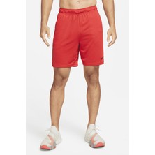 Nike Dri Fit Knith Shorts 9 Inch Red Örgü Erkek Antrenman Koşu Şortu Kırmızı