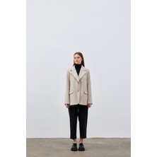 Tailor's Room Kaşe Blazer Ceket - Taş