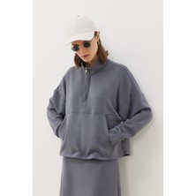 Tailor's Room Modal Sweatshirt - Gri
