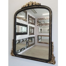 Ayna Denizi Lady Black Gold Model Siyah Altın Renk Dekoratif Ayna