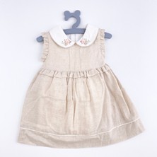 Bon Chic Baby Bebek & Çocuk Keten Vizon Elbise