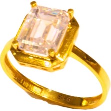 Güler Kuyumculuk 22 Ayar Altın Baget Taşlı Yüzük