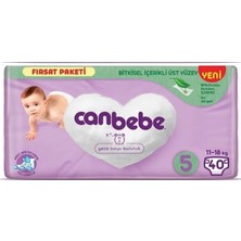 Canbebe Bebek Bezi Aylık Paket 5 Beden