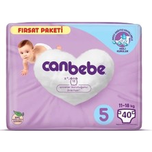 Canbebe Bebek Bezi Aylık Paket 5 Beden