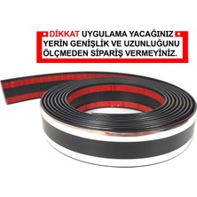 Trend Garaj Çift Şerit Krom Nikelaj 30 mm Genişlik 3 Metre Uzunluk