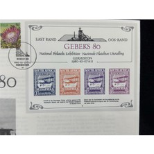 Ephemera 1980 South Africa First Day Cover Fdc Gebeks 80 National Philatelic Exhibition Güney Afrika Ilk Gün Zarfı