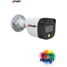 Fury Gece Renkli  5mp Lens 2mp 1080P Full Hd Suya Dayanıklı Güvenlik Kamerası Ultra LED Renkli Gece Görüş