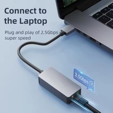 Primex PX-4743 USB To Gigabit Ethernet, Usb3.0 To RJ45 10/100/1000/2500MBPS Gigabit Internet Çevirici, USB To Ethernet Dönüştürücü Adaptör