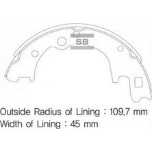 Arka Pabuç Balata H100 93 Bmc Levend-Mb 100-GRANADA GS6181 18051