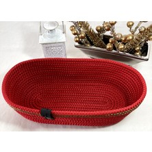 Double Knot Design Oval Ekmek Sepeti Organizer Tress Supla Amerikan Servis Tamamlayıcı Hediyelik