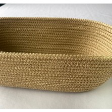 Double Knot Design Oval Ekmek Sepeti Organizer Tress Supla Amerikan Servis Tamamlayıcı Hediyelik