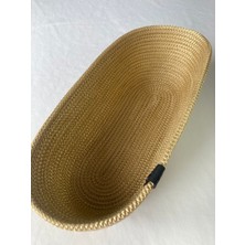 Double Knot Design Oval Ekmek Sepeti Organizer Tress Supla Amerikan Servis Tamamlayıcı Hediyelik