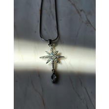 Eva Takı Kuzey Kutup Yıldızı Figürlü Silver Gümüş Renkli Kolye