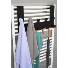 Risingmaber Siyah Havlupan Askısı Banyo Petek Askısı ve Havlu Askılığı, Banyo Peteği Askılığı MT104S