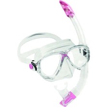 Cressi Marea-Gamma Yetişkin Maske Şnorkel Seti Şeffaf-Pembe