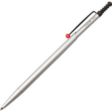 Tombow : Zoom 727 : Tükenmez Kalem : 0,7 mm : Gümüş (Kırmızı Klips - Karton Kutulu)