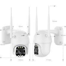 Rxr C205 Wi-Fi Dış Ortam 360° Ptz Gece Görüşlü Akıllı Güvenlik Kamerası