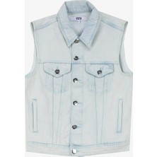Denim Trip Buz Mavisi Kadın Yelek DT10515