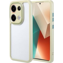 Pilanix Xiaomi Redmi Note 13 Pro 4g Kılıf Renkli Silikon Kenarlı Arkası Şeffaf Kamera Korumalı Vitamin Kapak