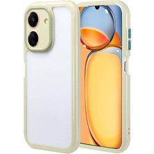 Pilanix Xiaomi Redmi 13C Kılıf Renkli Silikon Kenarlı Arkası Şeffaf Kamera Korumalı Vitamin Kapak