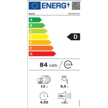 Bosch SMI4IKW50T D Enerji Sınıfı 5 Programlı Ankastre Bulaşık Makinesi