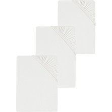 Cotenconcept 3 Adet Düz Pamuklu Çift Kişilik 200 x 200 cm Lastikli Penye Çarşaf