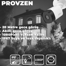 Provzen Rv Dahua 7 Kamera Fullhd Güvenlik Kamerası Set 1tb HDD