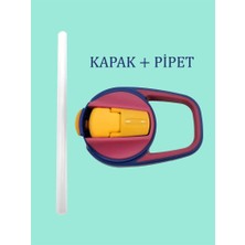 Maped 580 ml ve 430 ml Kırmızı Yedek Kapak + Pipet