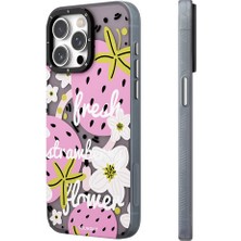 YoungKit iPhone 14 Pro Max Uyumlu Kılıf Magsafe Şarj Özellikli Youngkit Fruity Flavour Serisi Pembe