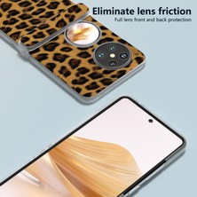 ZSZH Huawei Pocket 2 Için Buzlu Çerçeve Leopar Desenli Kılıf (Yurt Dışından)